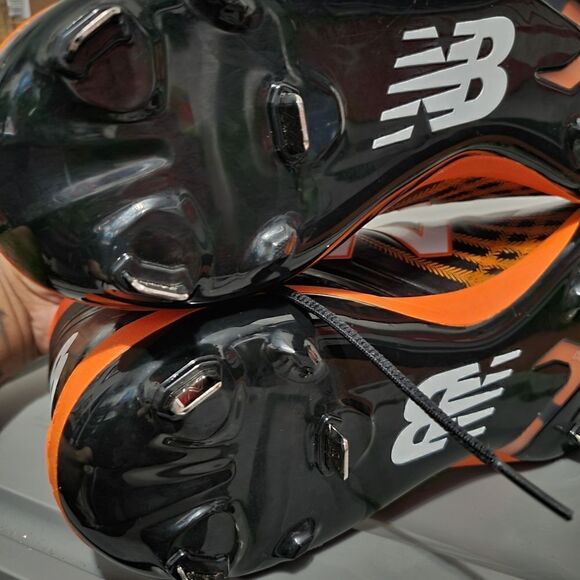Mens Size 16 Black Orange New Balance 4040v5 Metal Baseball Cleats L4040B05 NWOB - Picture 11 of 14